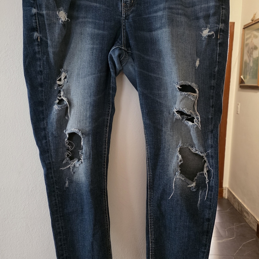 Torrid Blue Jean Shorts for Women - Picture 7 of 16